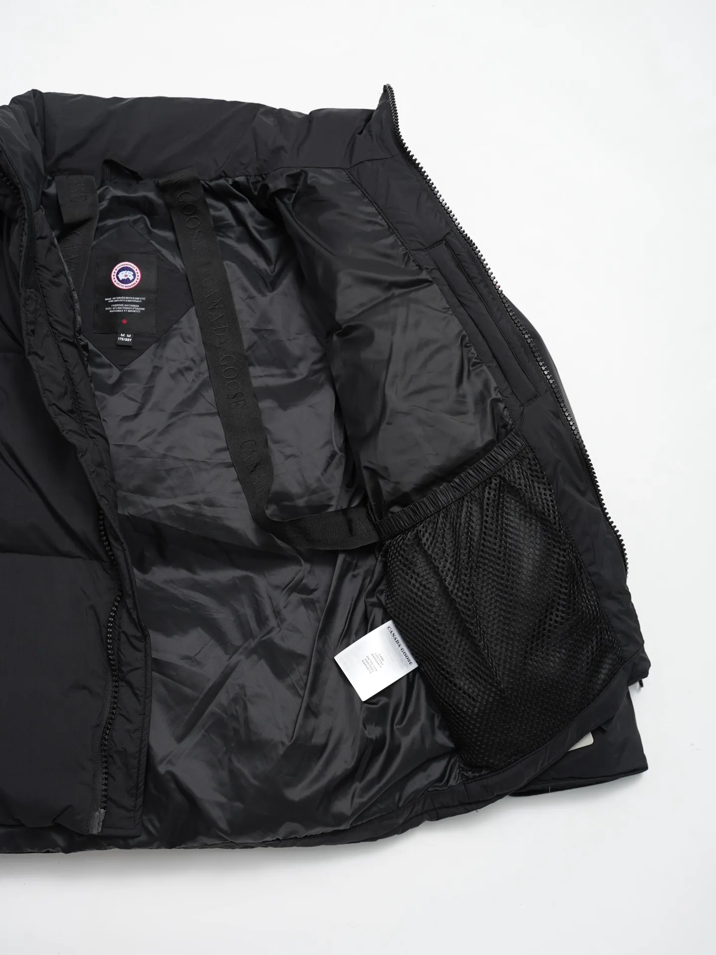 P860 CANADA GOOSE Lawrence Men's Down Jacket Large Goose Down Jacket Black (Red Label) 2802M